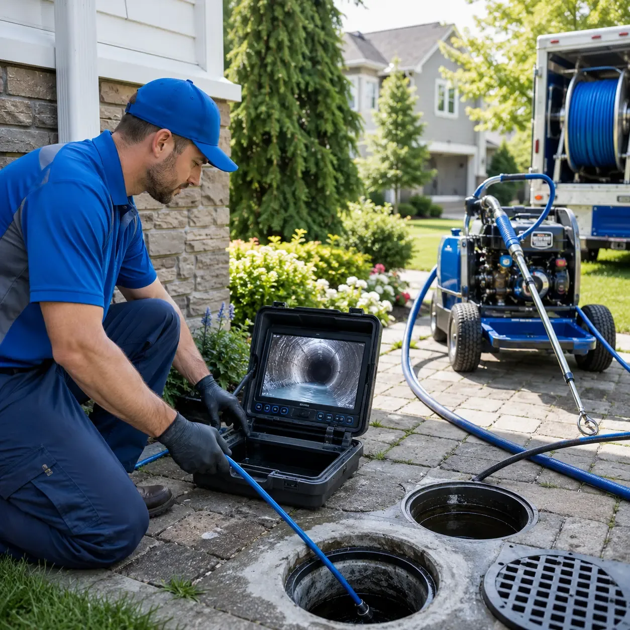Outdoor drain cleaning professionals serving Christiansburg, VA